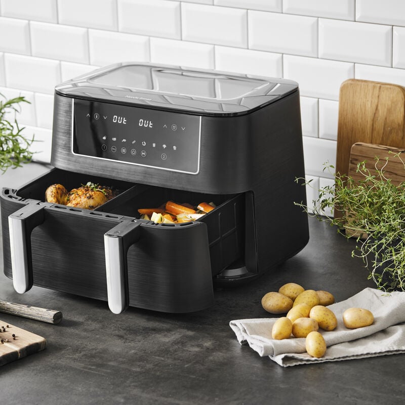 Nordic Sense Dobbelt airfryer 9,4 L skillerum